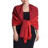 EURKEA Women's Scarf Pashmina Silky Soft Shawls Wraps Stole for Evening, Wedding and Gift, Wine Red Blend view 1