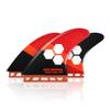 AQUBONA Large (AM2) Fin Sets Honeycomb Fiberglass Performance Surfboard Fins - Single Tab Surfboards-with Fin Bag Key Screw(red) view 2