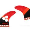AQUBONA Large (AM2) Fin Sets Honeycomb Fiberglass Performance Surfboard Fins - Single Tab Surfboards-with Fin Bag Key Screw(red) view 4