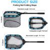 PLUSINNO Floating Fishing Net for Steelhead, Salmon, Fly, Kayak, Catfish, Bass, Trout Fishing, Rubber Coated Landing Net for Easy Catch & Release, Compact & Foldable for Easy Transportation & Storage view 3