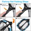 PLUSINNO Floating Fishing Net for Steelhead, Salmon, Fly, Kayak, Catfish, Bass, Trout Fishing, Rubber Coated Landing Net for Easy Catch & Release, Compact & Foldable for Easy Transportation & Storage view 4