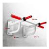 Pull up Bar Hua Heavy-Duty Wall-Mounted Horizontal Bar, Anti-Skid Sports Pull-up Bar, Home Gym Double Pole Sandbag Shelf, Safe Load 300kg (Color : White) view 1