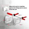 Pull up Bar Hua Heavy-Duty Wall-Mounted Horizontal Bar, Anti-Skid Sports Pull-up Bar, Home Gym Double Pole Sandbag Shelf, Safe Load 300kg (Color : White) view 3