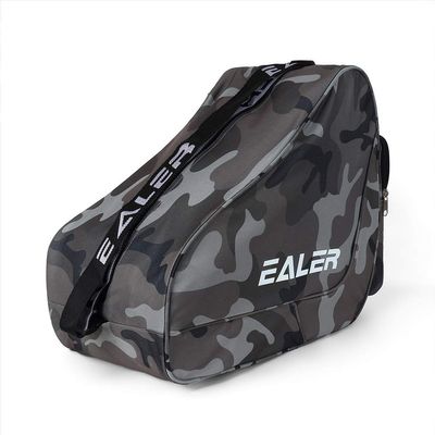 EALER Heavy-Duty Ice Hockey Skate Carry Bag, Adjustable Shoulder Strap-Camouflage ash