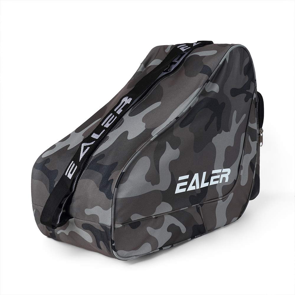 EALER Heavy-Duty Ice Hockey Skate Carry Bag, Adjustable Shoulder Strap-Camouflage ash