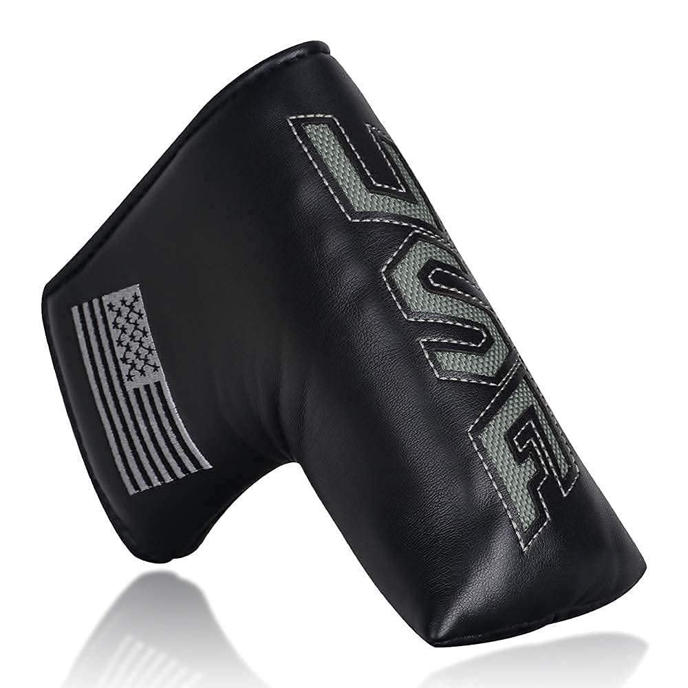 Big Teeth Golf Blade Putter Cover Head Covers Club Protector Magnetic Bar Closure USA Pattern for Scotty Cameron Taylormade Odyssey