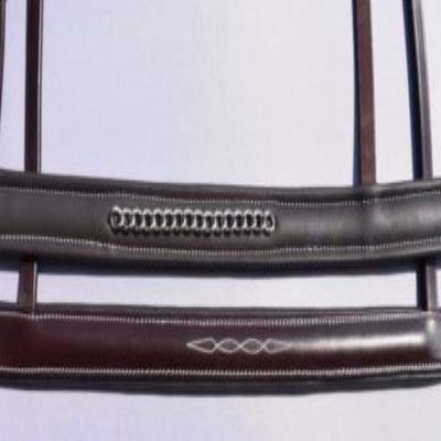 KL Select Chain Noseband Brown Fancy Over Size