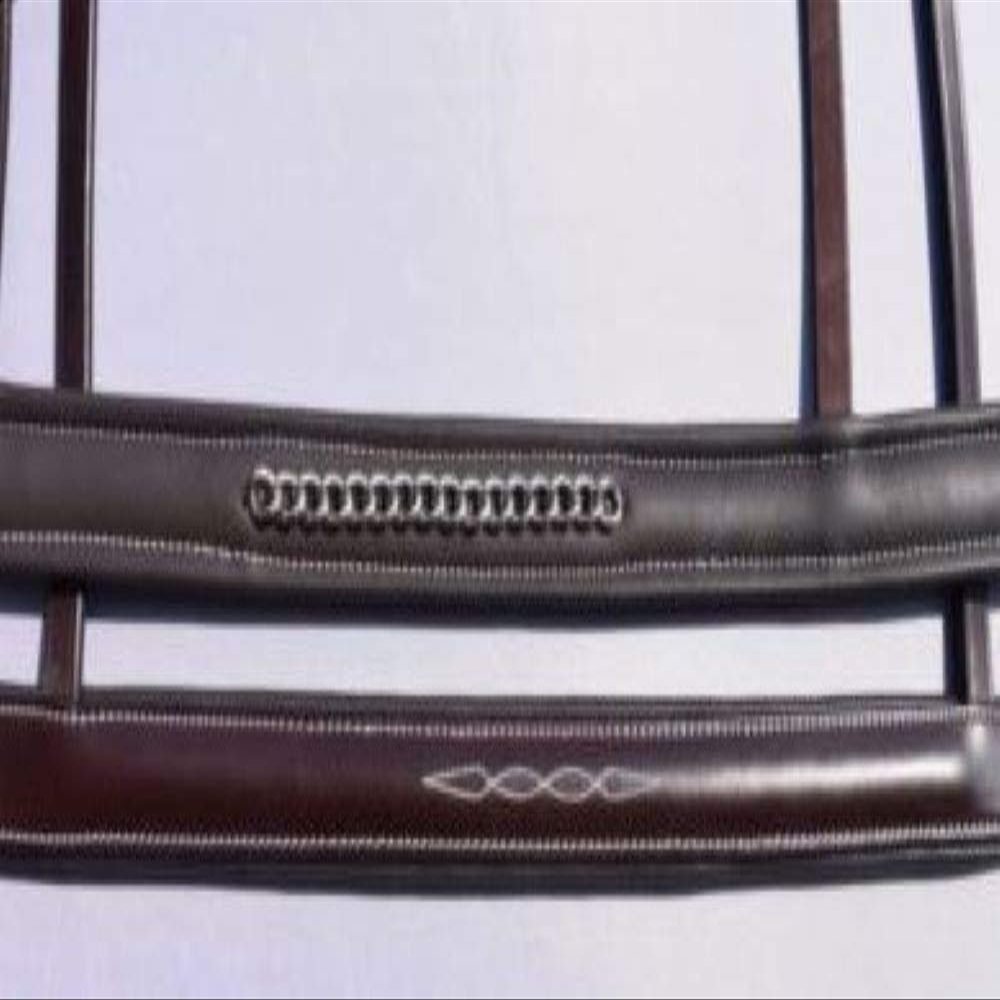 KL Select Chain Noseband Brown Fancy Over Size