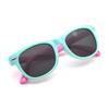 JUSLINK Flexible Baby Sunglasses for Toddler and Infant with Strap Age 0-5 (Green-pink) view 2