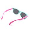 JUSLINK Flexible Baby Sunglasses for Toddler and Infant with Strap Age 0-5 (Green-pink) view 3