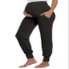 AMPOSH Women's Maternity Pants Stretchy Lounge Workout Sweatpants Casual Loose Comfy Pregnancy Joggers with Pockets(Black, XL) view 1