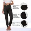 AMPOSH Women's Maternity Pants Stretchy Lounge Workout Sweatpants Casual Loose Comfy Pregnancy Joggers with Pockets(Black, XL) view 3