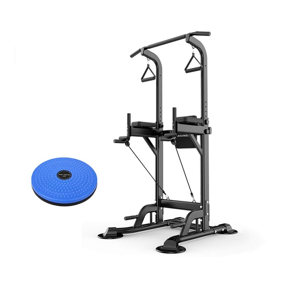 Pull Up Bars HUAHUA Power Tower, Chin-up Bar Core Strength Training Equipment, Home Gym Dip StandsMulti-Gear-regulating9790180~230cm (Color : Black)