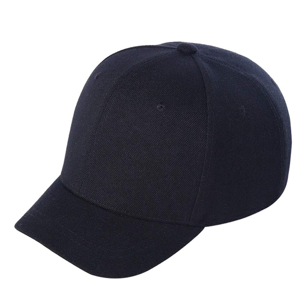 JNKET Short Visor Baseball Cap Fashion Men Women's Snapbacks Hats Hip Hop Cap Outdoor Sports Breathable Summer Sunhats (Black)