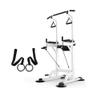 Pull Up Bars HUAHUA Indoor Sports Power Tower, Chin-up Bar, Multi-Function Home Gym Muscle Strength Training Dip Stand5 Gear Height Adjustment (Color : White) view 1