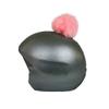 Coolcasc Grey with Pink Pon Pon Bike Bicycle Snow Ski Helmet Cover view 1