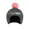 Coolcasc Grey with Pink Pon Pon Bike Bicycle Snow Ski Helmet Cover view 2