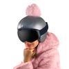 Coolcasc Grey with Pink Pon Pon Bike Bicycle Snow Ski Helmet Cover view 3