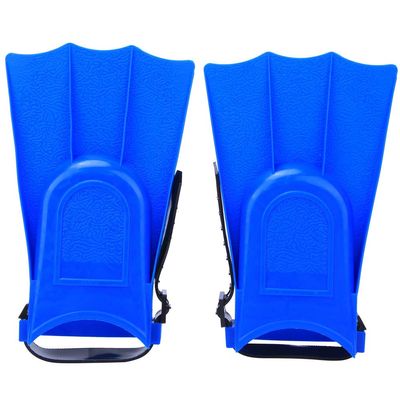 1 Pair Kids Swimming Fins,Kids Diving Short Flippers PVC Swimming Training Fins Lightweight Flippers(25-30-Blue)