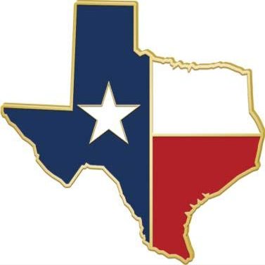 Crown Awards Texas State Flag Pins - Shape of Texas Lapel Pins, 10 Pack Prime