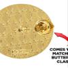 Crown Awards Winged Foot Chenille Pin, Gold Track Award Pins, 20 Pack Prime view 2