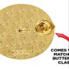 Crown Awards Winged Foot Chenille Pin, Gold Track Award Pins, 100 Pack Prime view 2