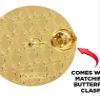 Crown Awards Cross Country Chenille Pin, Gold Cross Country Running Award Pins, 100 Pack view 2