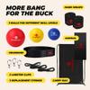 Boxerpoint Boxing Reflex Ball - Small, Multi-Color, Kids - Hand-Eye Coordination Training & Boxing Practice Set - 3-Level Reflex with Headband & Wraps - Gifts for Teen Boys, Gym Equipment view 4