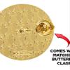 Crown Awards Cross Country Chenille Pin, Gold Cross Country Running Award Pins, 100 Pack Prime view 2
