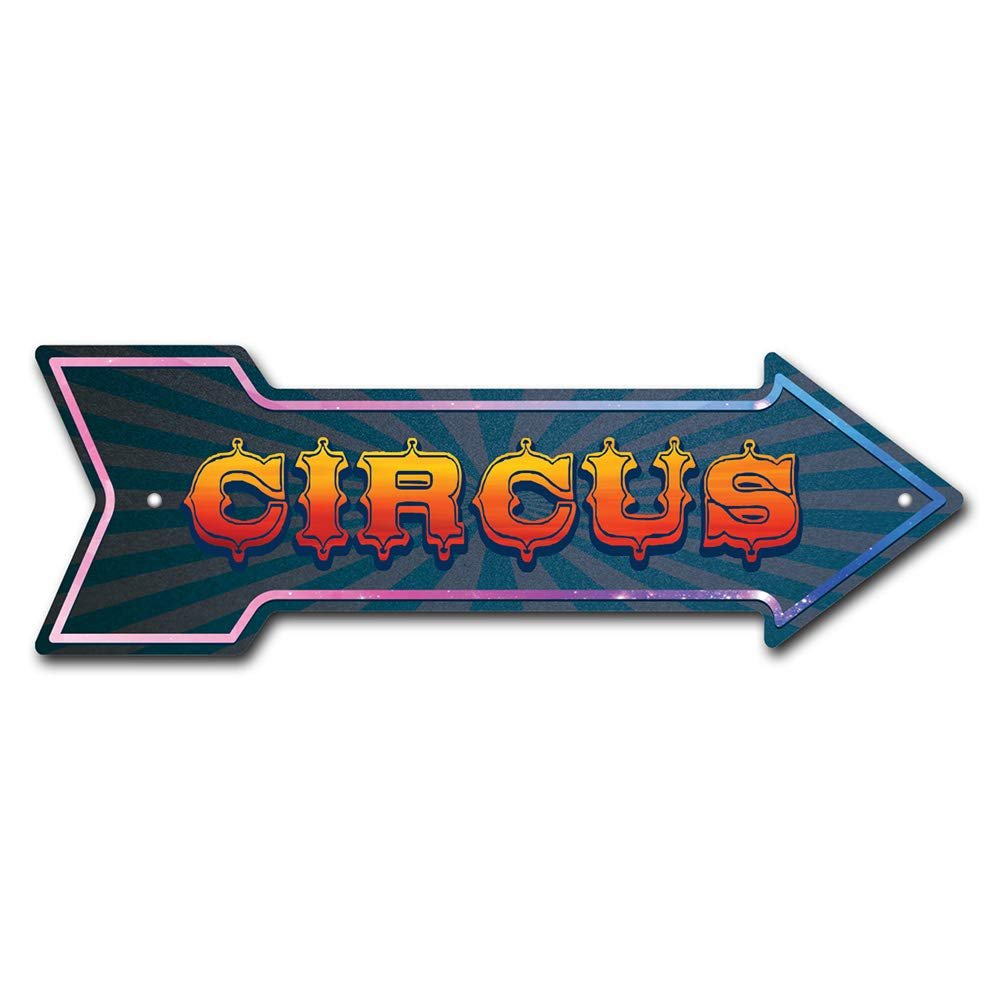 MightySkins Peel and Stick Art Removable Circus Decal Decor 24" Directional Sticker Vinyl Wall Decals