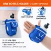 2-in-1 Running Fun Blue Handheld 12 Oz Water Bottle & Belt Add-on  Strap to Hand or Slide on Belt  Waterproof Pocket for Money, Key, ID  Maximize Your Time, Freedom & Health view 2