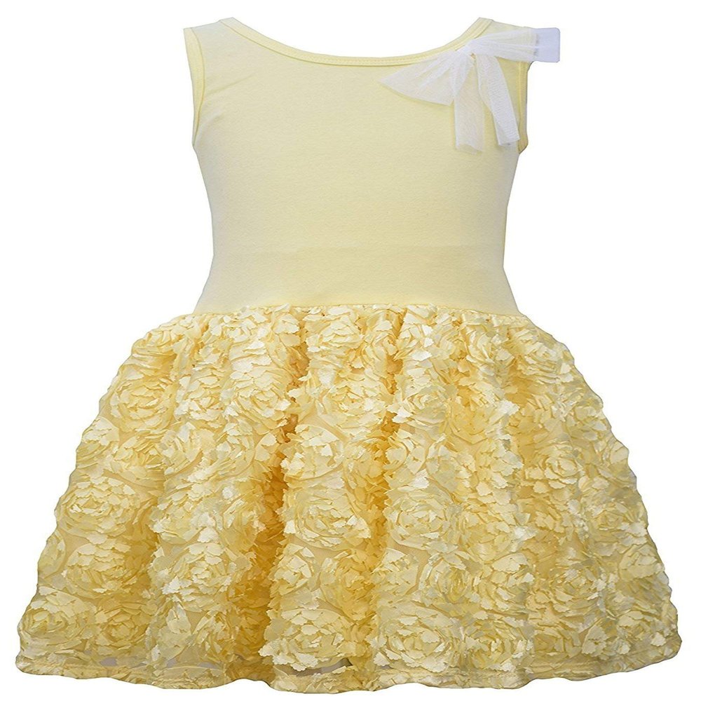 Bonnie Jean Little Girls' Dropwaist Bonaz Dress, Yellow, 6