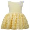 Bonnie Jean Little Girls' Dropwaist Bonaz Dress, Yellow, 6 view 1