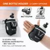 2-in-1 Running Fun Black Handheld 12 Oz Water Bottle & Belt Add-on  Strap to Hand or Slide on Belt  Waterproof Pocket for Money, Key, ID  Maximize Your Time, Freedom & Health view 2