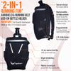 2-in-1 Running Fun Black Handheld 12 Oz Water Bottle & Belt Add-on  Strap to Hand or Slide on Belt  Waterproof Pocket for Money, Key, ID  Maximize Your Time, Freedom & Health view 3