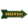 MightySkins Peel and Stick Art Removable Green Bay Decal Decor 24" Directional Sticker Vinyl Wall Decals view 1