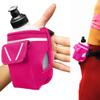 2-in-1 Running Fun Pink Handheld 12 Oz Water Bottle & Belt Add-on  Strap to Hand or Slide on Belt  Waterproof Pocket for Money, Key, ID  Maximize Your Time, Freedom & Health view 1