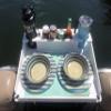 Docktail Bar Utility Boat Table - Pontoon Rail Mount | Boat Caddy Organizer, Portable Boat Table and Boat Bar, Pontoon Tables for Boats with Cup Holders, Boat Storage Accessories view 3