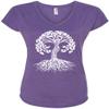 Yoga Clothing For You Ladies Celtic Tree of Life V-Neck Tee (Large, Heather Purple) view 1