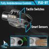 Hawk Gazer FLG-9T Low Profile Rechargeable Flashlight Green Laser Sight Combo view 2