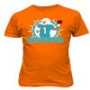 Baku Apparel Miami Team Tua Time Logo Boys Girls Youth T-Shirt (Orange, Youth Small) view 1