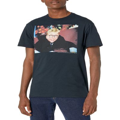 A Christmas Story Men's Happy Slide T-Shirt, Black, Medium