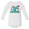 Baku Apparel Miami Team Tua Time Logo Little Infant Baby Long Sleeve Bodysuit (White, 12M) view 1