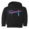 Baku Apparel Miami Team Fans Tua Tagovailoa Vice City Little Kids Girls Boys Toddler Hooded Sweatshirt (Black, 2T)