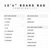 BOTE Brand SUP Board Zip Up Coffin Travel Storage Bag with Shoulder Carry Strap fitted Gatorshell Epoxy Compatible Stand Up Paddle Boards Travel Protection Multiple Size Options view 4