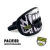 DAMAGE CONTROL Pacifier Mouthpiece  Football Mouthguard with Helmet Strap, Protects Teeth, Jaw & Mouth  Mouth Piece for Sports, No Boiling, Allows Airflow  Gear for Adults & Youth (Terror Bite) view 3