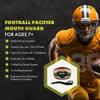 DAMAGE CONTROL Pacifier Mouthpiece  Football Mouthguard with Helmet Strap, Protects Teeth, Jaw & Mouth  Mouth Piece for Sports, No Boiling, Allows Airflow  Gear for Adults & Youth (SymBite) view 2