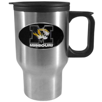 NCAA Missouri Tigers Unisex Sculpted Travel Mug, 14 oz, Gray, One size