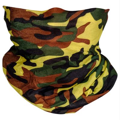 TOP HEADWEAR Multifunctional Face Covering Neck Gaiter Scarf - Woodland Camo