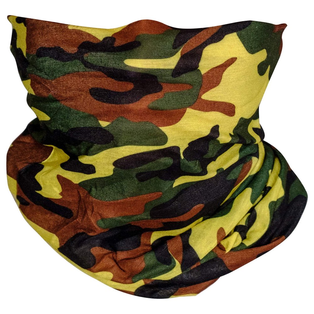 TOP HEADWEAR Multifunctional Face Covering Neck Gaiter Scarf - Woodland Camo
